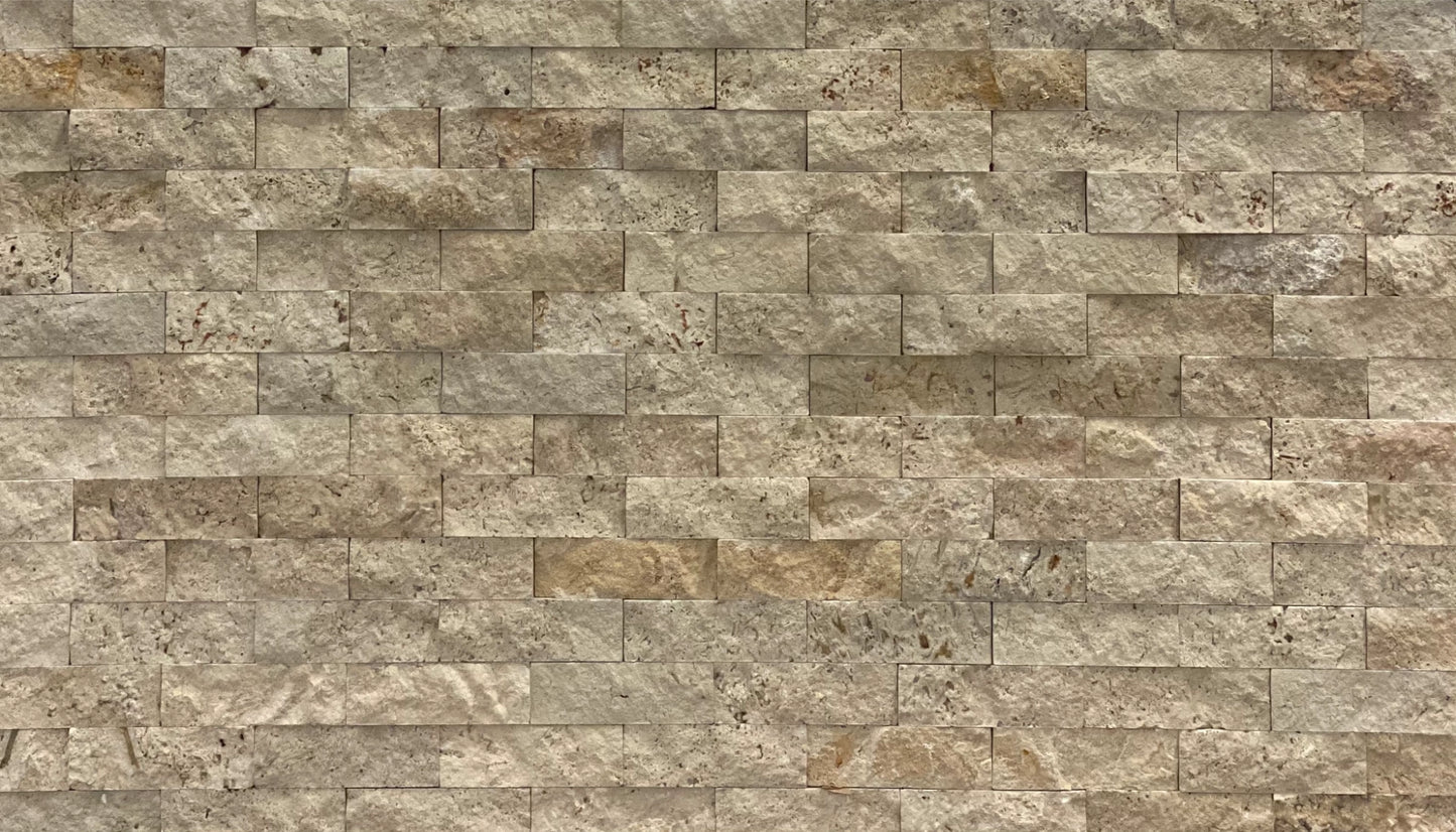 Brown/Beige Unique Travertine: Fasad