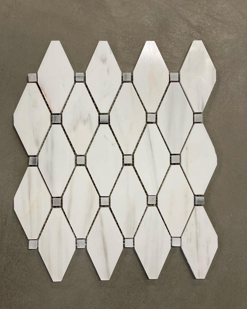 Marmor: Bianco Lungo Mosaik