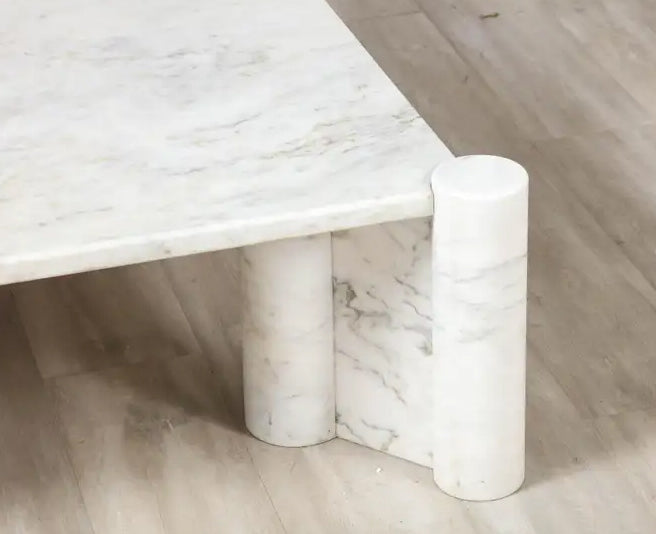 Vermillon Grand Carrara Marmor Soffbord