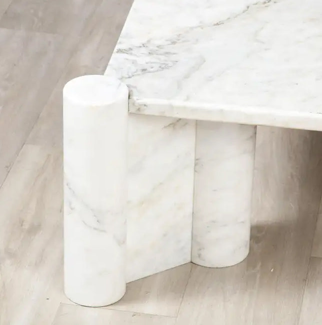 Vermillon Grand Carrara Marmor Soffbord